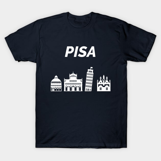 Pisa Skyline, PI, Italy T-Shirt by maro_00